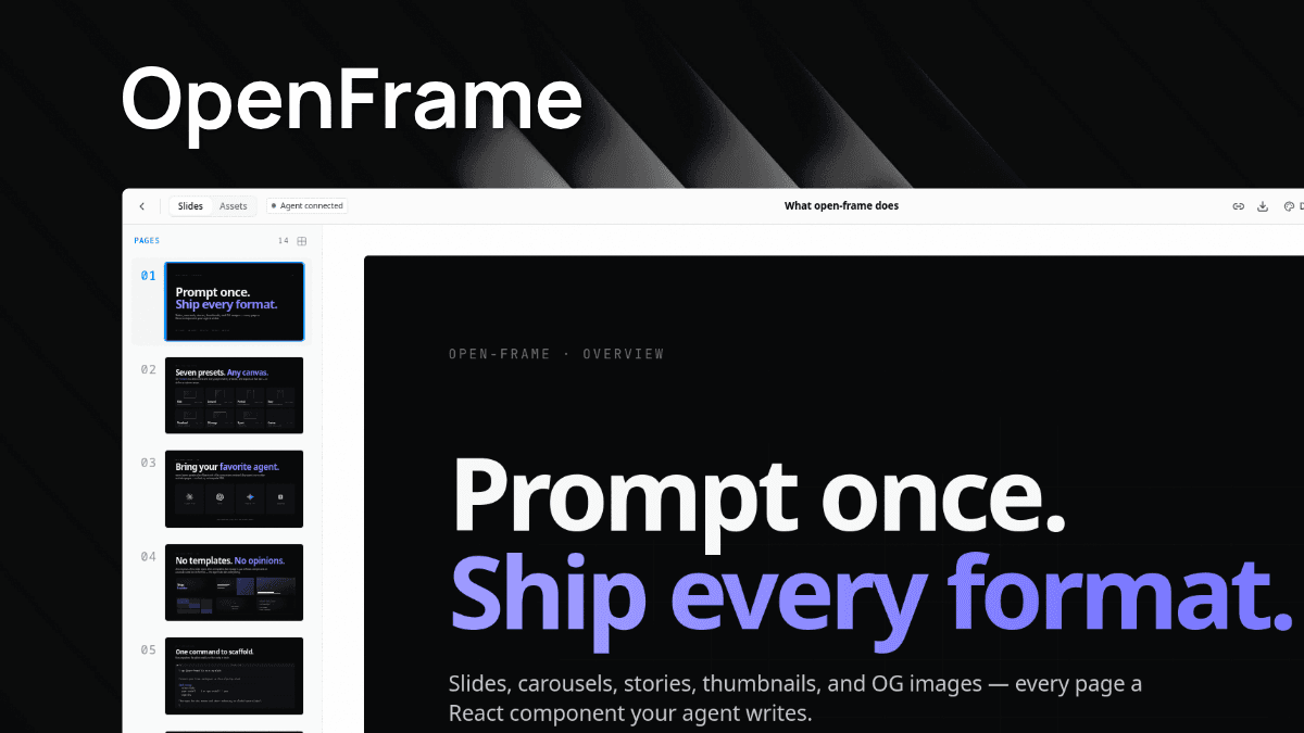 Open Frame preview
